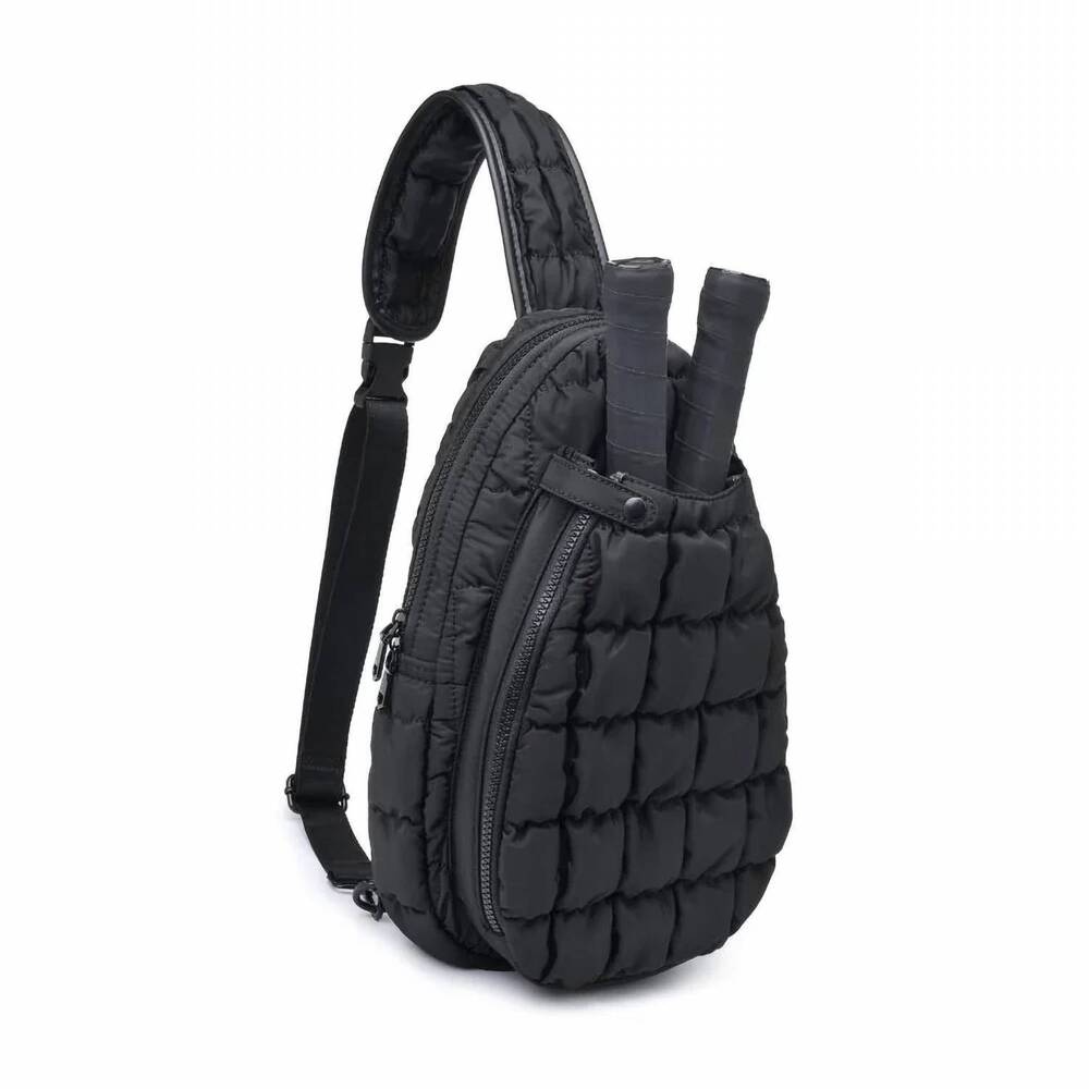 NEW SOL AND SELENE unisex match point pickeball bag in black